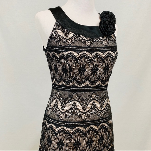 Black Satin Dress - Picture 3 of 8